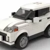 LEGO Ford Escape 21 scale brick model in white color on white background