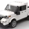 LEGO Honda Ridgeline 23 scale brick model in white color on white background