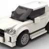 LEGO Jaguar I Pace 19 scale brick model in white color on white background