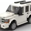 LEGO Dodge Durango 05 scale brick model in white color on white background