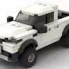 LEGO Ford Ranger XLT 19 US scale brick model in white color on white background