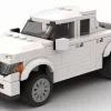 LEGO Honda Ridgeline 13 scale brick model in white color on white background