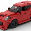 LEGO Mazda Mazdaspeed3 13 scale brick model in red color on white background