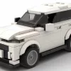 LEGO Toyota Grand Highlander 24 scale brick model in white color on white background