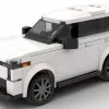 LEGO Volvo EX90 25 US scale brick model in white color on white background second version