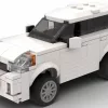 LEGO Volvo XC60 15 US scale brick model in white color on white background