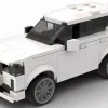 LEGO Volvo XC60 24 scale brick model in white color on white background