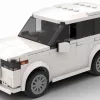 LEGO Volvo XC90 18 scale brick model in white color on white background