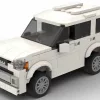 LEGO Toyota 4Runner Limited 16 scale brick model in white color on white background