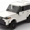 LEGO Lexus LX 600 24 scale brick model in white color on white background