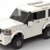 LEGO Toyota 4Runner 10 scale brick model in white color on white background