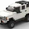 LEGO Toyota 4Runner 95 scale brick model in white color on white background