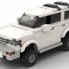 LEGO Toyota 4Runner 97 scale brick model in white color on white background