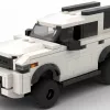 LEGO Toyota 4Runner TRD Pro 25 scale brick model in white color on white background