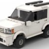 LEGO Toyota Sequoia 06 scale brick model in white color on white background