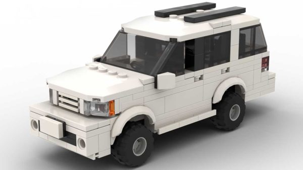 LEGO Toyota Sequoia 06 scale brick model in white color on white background