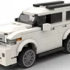 LEGO Toyota Sequoia 16 scale brick model in white color on white background