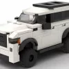 LEGO Toyota Sequoia TRD Pro 24 scale brick model in white color on white background